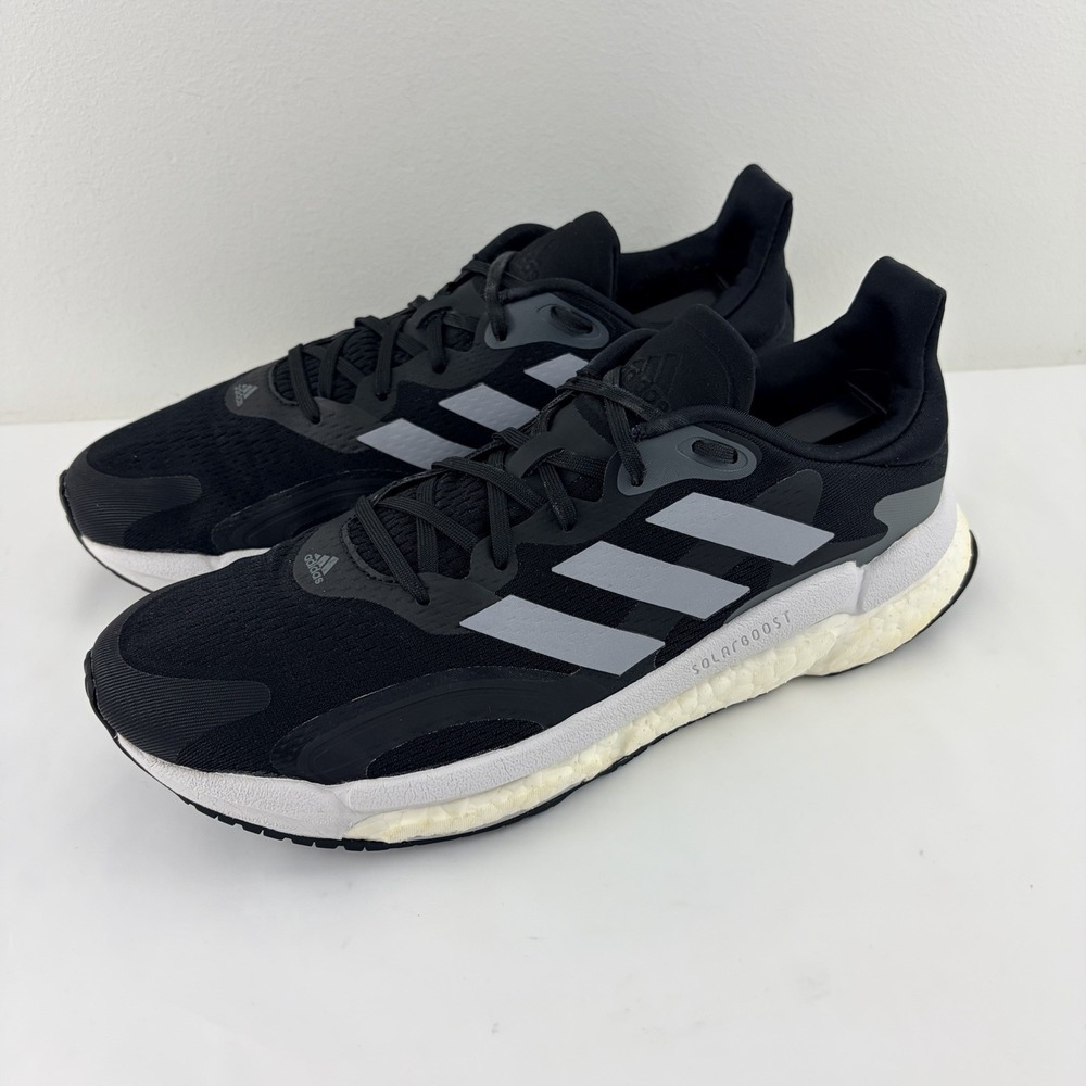 Adidas Solarboost 3 Men's Size 9 Black White Grey Boost Running Shoes FW9137